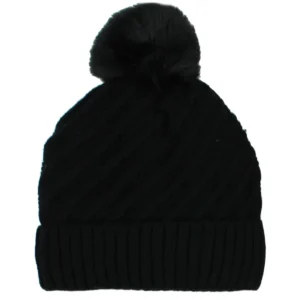 Women's Winter Beanie Hat - Knit Pom Pom Beanie, One Size, Multicolor, Acrylic